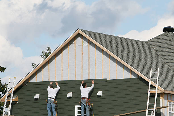 Professional Siding technician working in Fairchance, PA